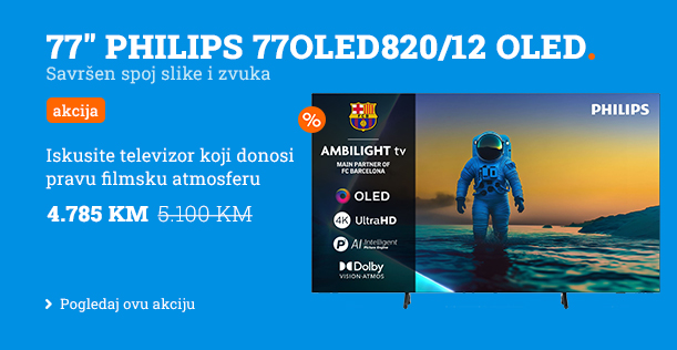 77 inch Philips 77OLED820/12 OLED 4K TV akcija