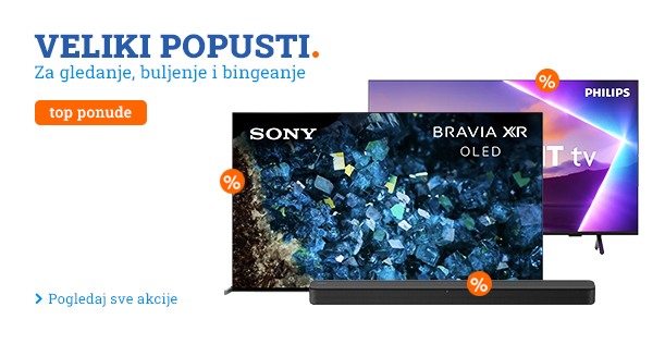 Akcija - Televizori do 50% popusta