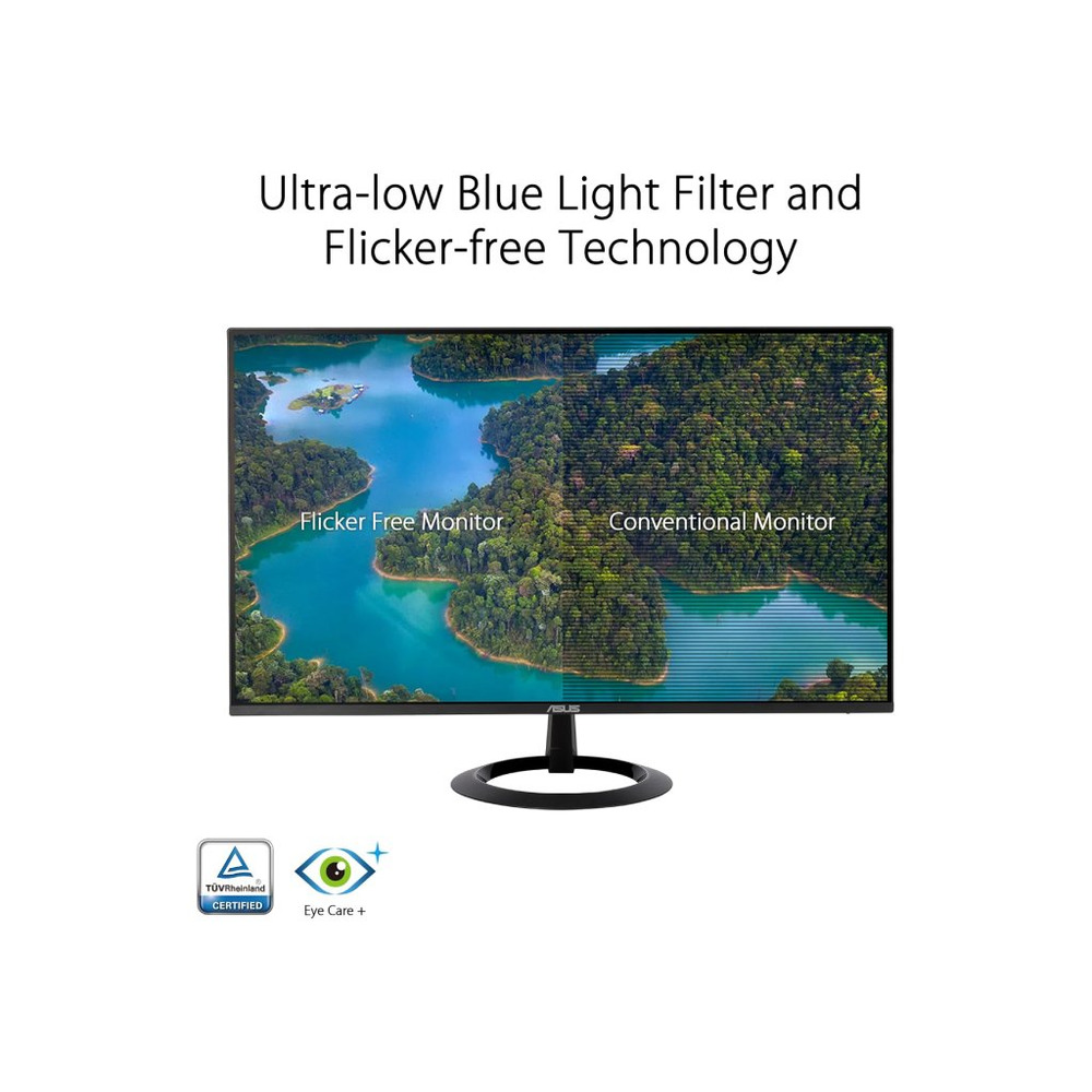 Asus 24" VZ24EHF Eye Care 1ms23.8"IPS,FHD,250cd,100Hz,HDMI,Gaming, Tilt +23-5.VESA 75x75, crna boja