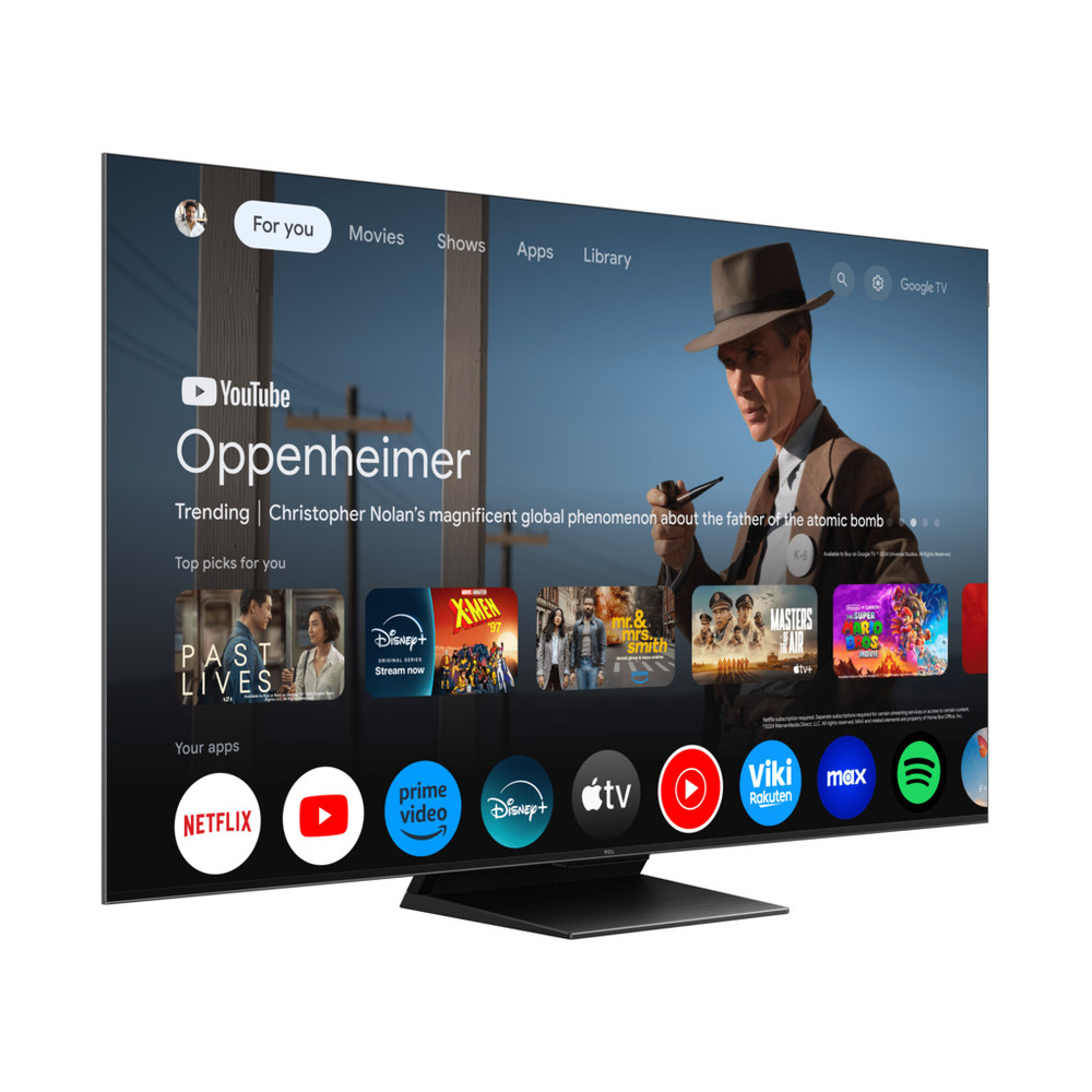 TCL 55"C765 QD-Mini LED 4K TVHDR 2400 nits; QLED PRO;ONKYO 2.1ch; 144Hz VRR; Google TV