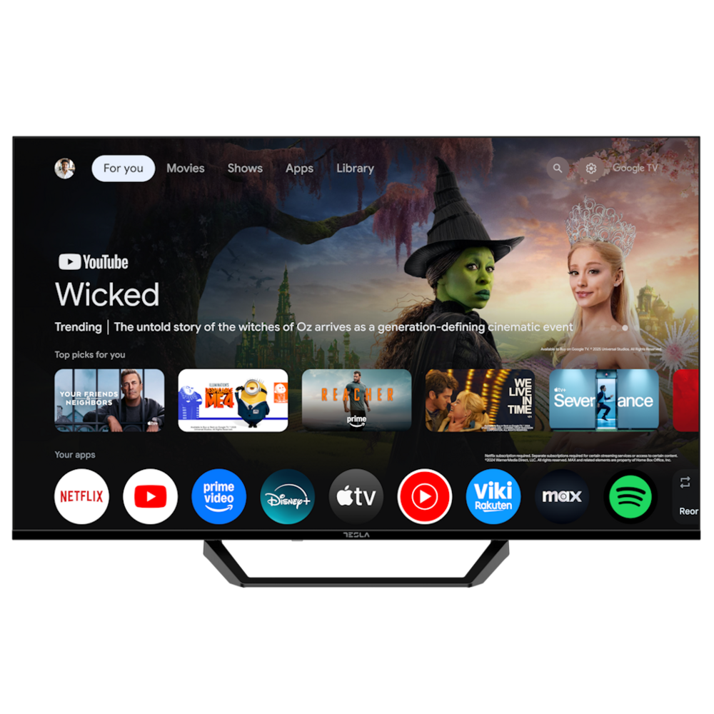 TESLA TV 40E655BFS FHD Google        Powered by Google TV       2x10W Box Speakers