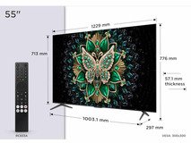 55" TCL C6K 4K QD-Mini LED TV