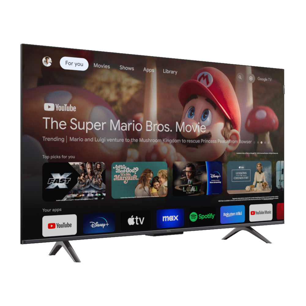 TCL 43"C655 4K QLED TVMotion Clarity 120HZ Google TVHDMI 2.1; 2.0 ONKYO Dolby Atmos