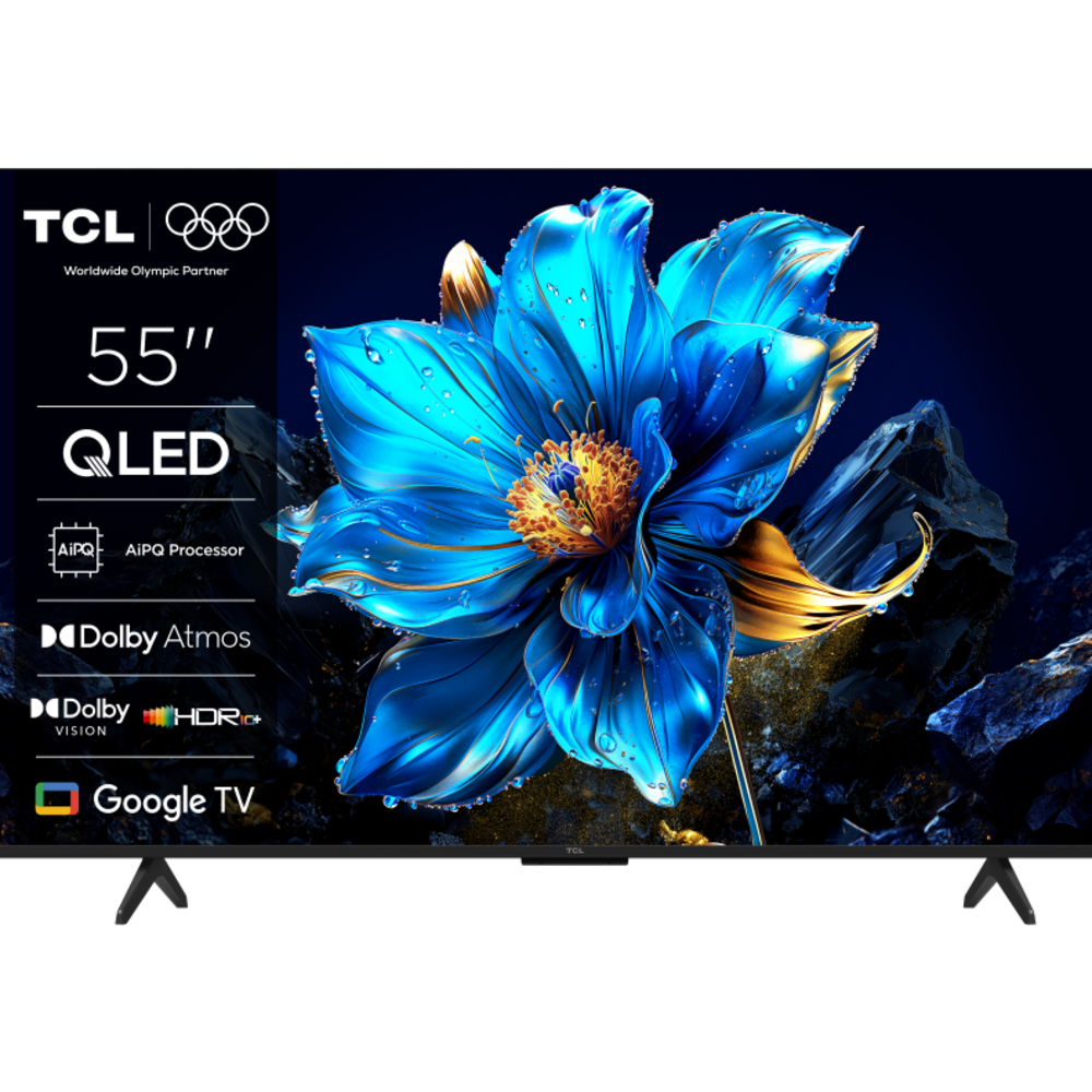 TCL 55"P7K 4K QLED TV 60HzGoogle TV; HDR multi-format;HVA Panel; Game Master; Dolby Atmos;