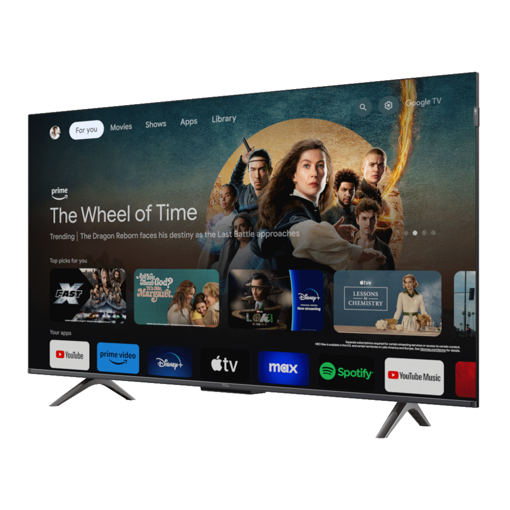 TCL 43"C655 4K QLED TVMotion Clarity 120HZ Google TVHDMI 2.1; 2.0 ONKYO Dolby Atmos