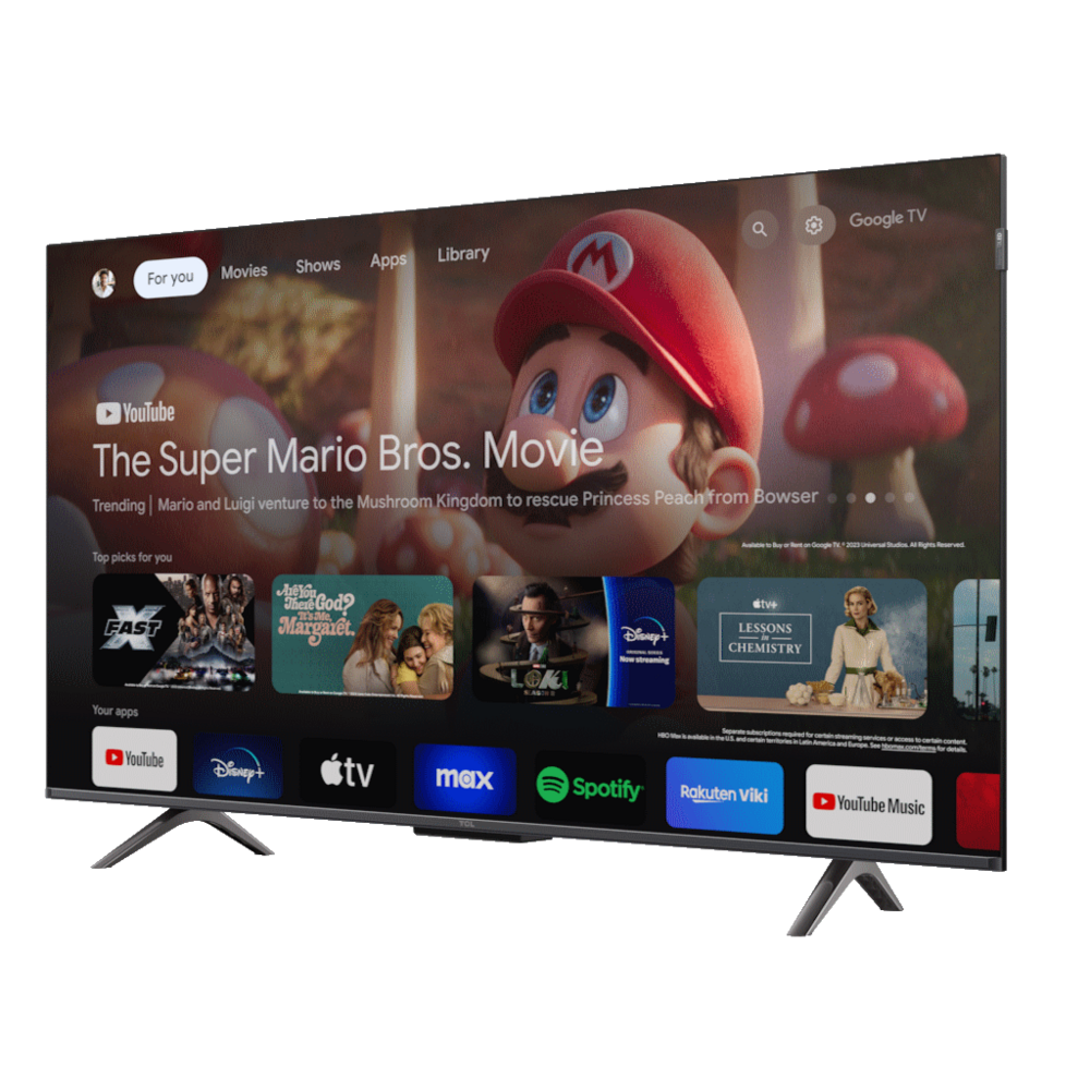 TCL 43"C655 4K QLED TVMotion Clarity 120HZ Google TVHDMI 2.1; 2.0 ONKYO Dolby Atmos