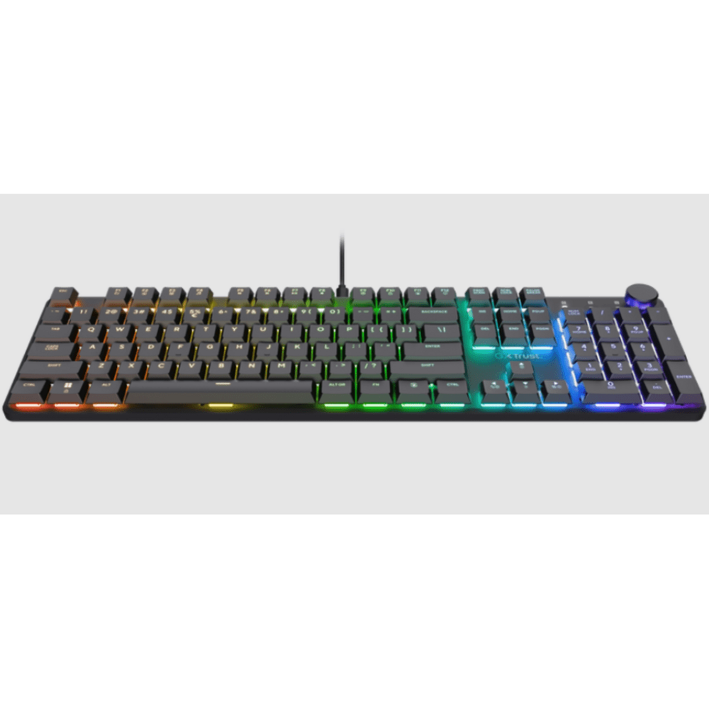 Trust GXT866 Torix mehaničkatastatura, US layout, žičana,USB 2.0, RGB, crna