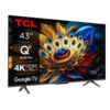 TCL 43"C655 4K QLED TVMotion Clarity 120HZ Google TVHDMI 2.1; 2.0 ONKYO Dolby Atmos