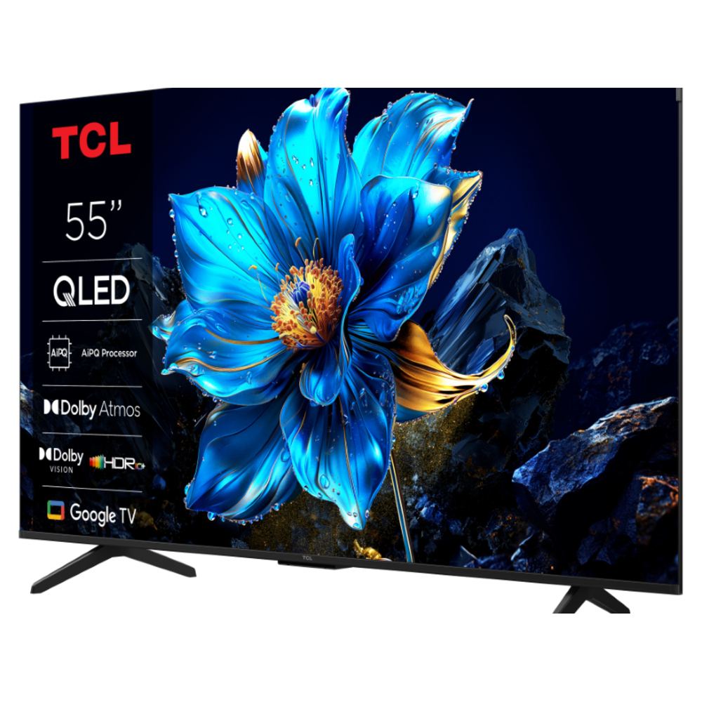 55" TCL P8K 4K QLED TV s Google TV i 144Hz