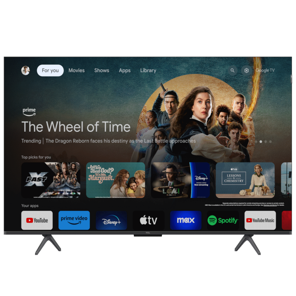 TCL 50"C655 4K QLED TVMotion Clarity 120HZ Google TVHDMI 2.1; 2.0 ONKYO Dolby Atmos