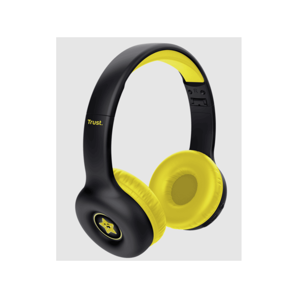 Trust Nouna wireless bluetoothdječije slušalice, crno-žute