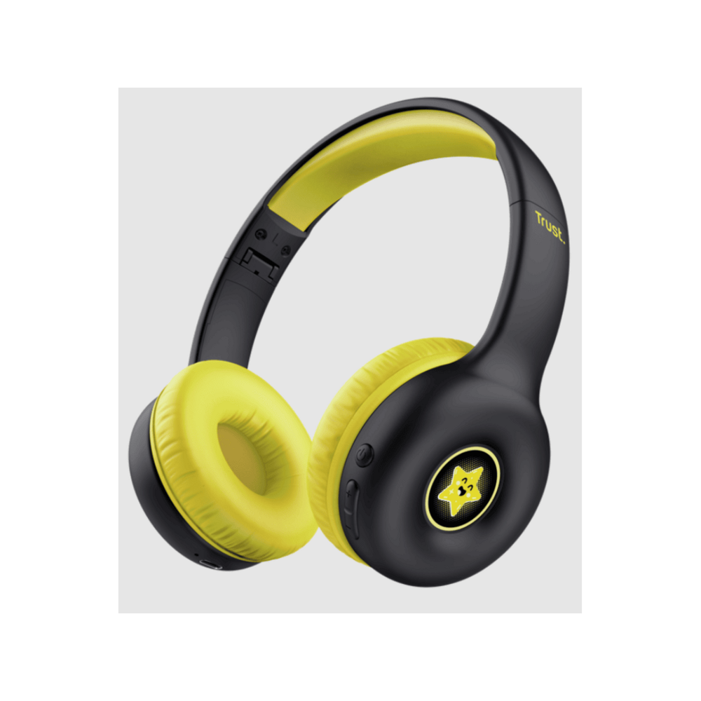 Trust Nouna wireless bluetoothdječije slušalice, crno-žute
