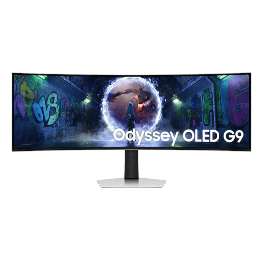 Samsung 49" OLED Monitor G93SD1800R, DQHD, 240Hz, 0.03msDP, HDMI, Micro HDMI, USB-C, HAS, Tilt