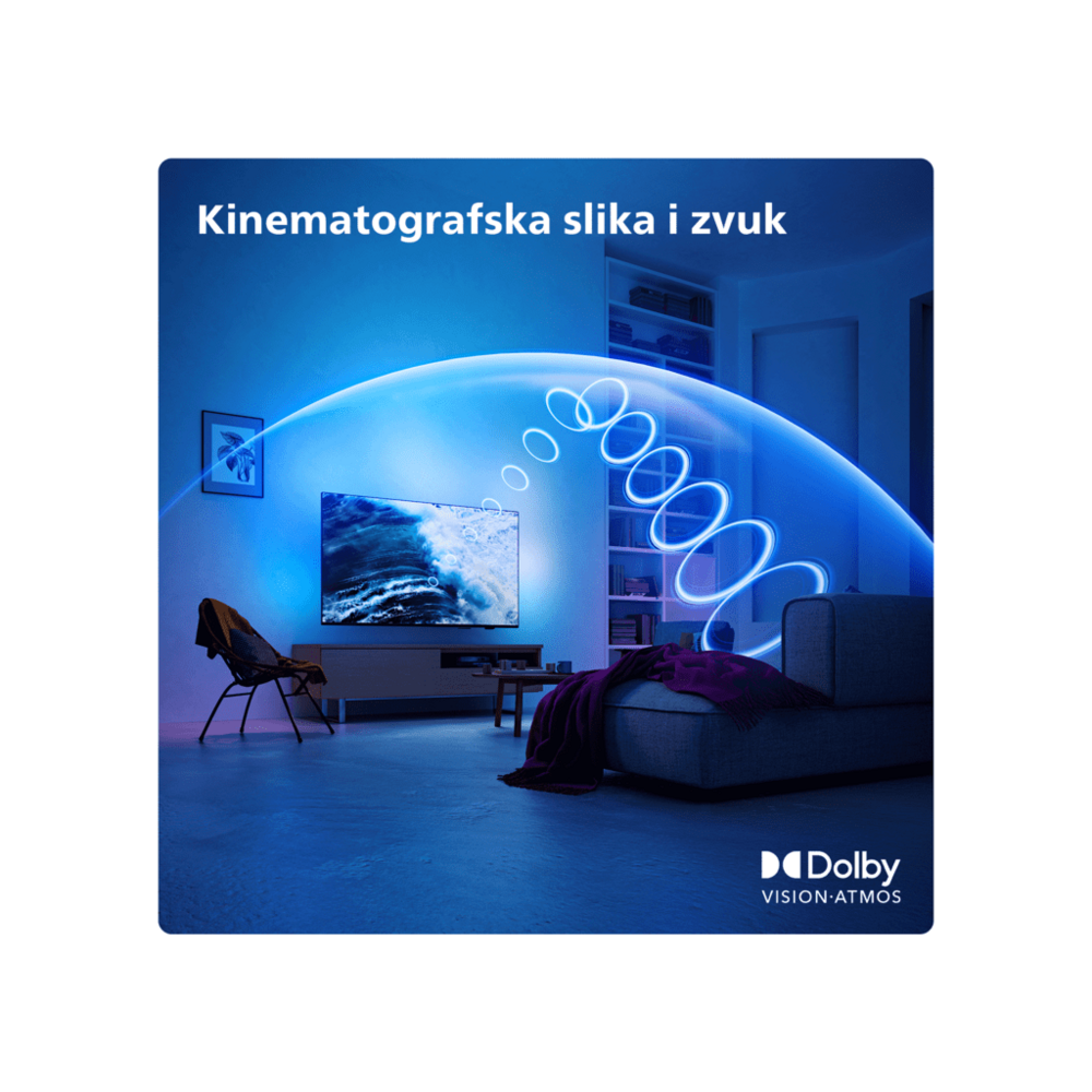 Philips 85"PML9019 4K Titan OSAmbilight s 3 strane; MiniLED;P5 picture engine 120 Hz; HDMI 2.1