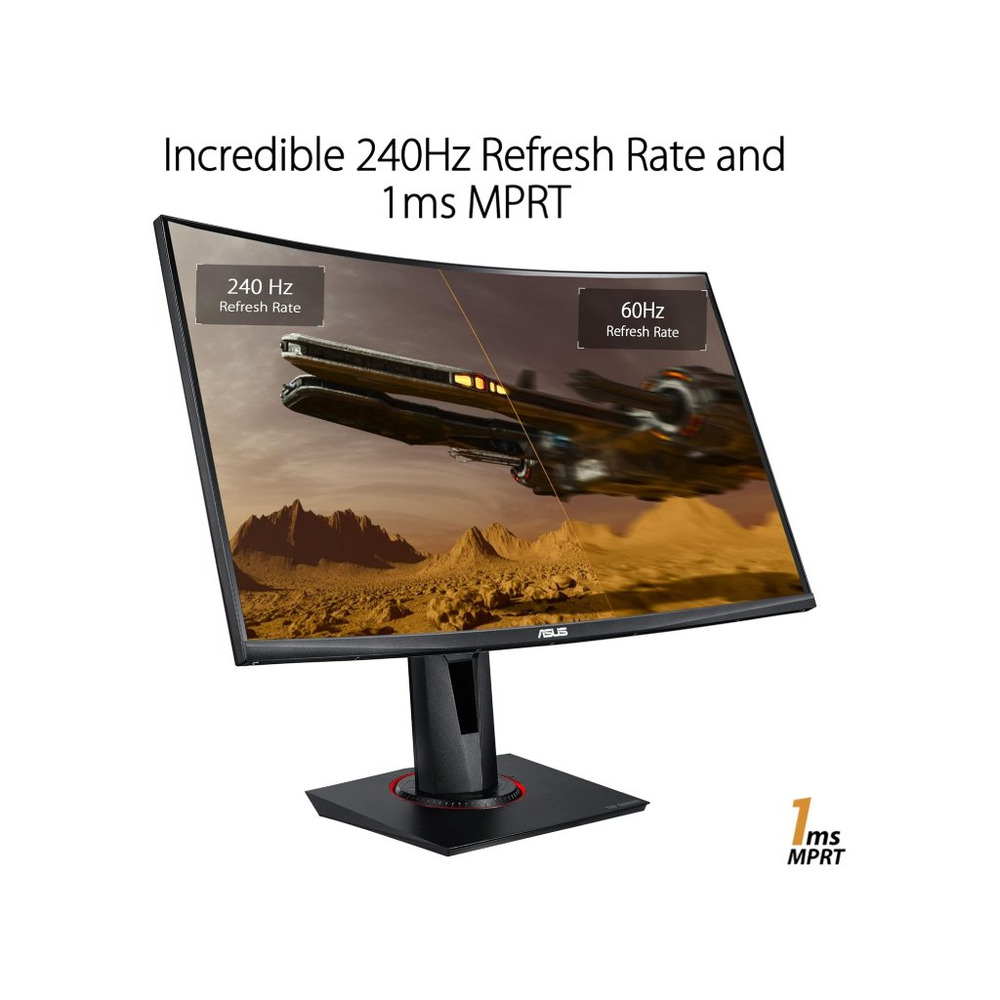 Asus TUF Gaming VG27VQMzakrivljeni gaming monitor,27", FHD,240 Hz, VA,HDMI, DP