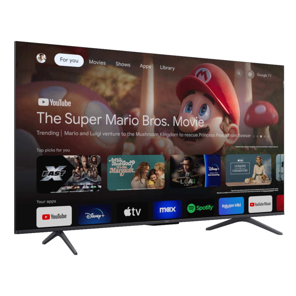 TCL 50"C655 4K QLED TVMotion Clarity 120HZ Google TVHDMI 2.1; 2.0 ONKYO Dolby Atmos