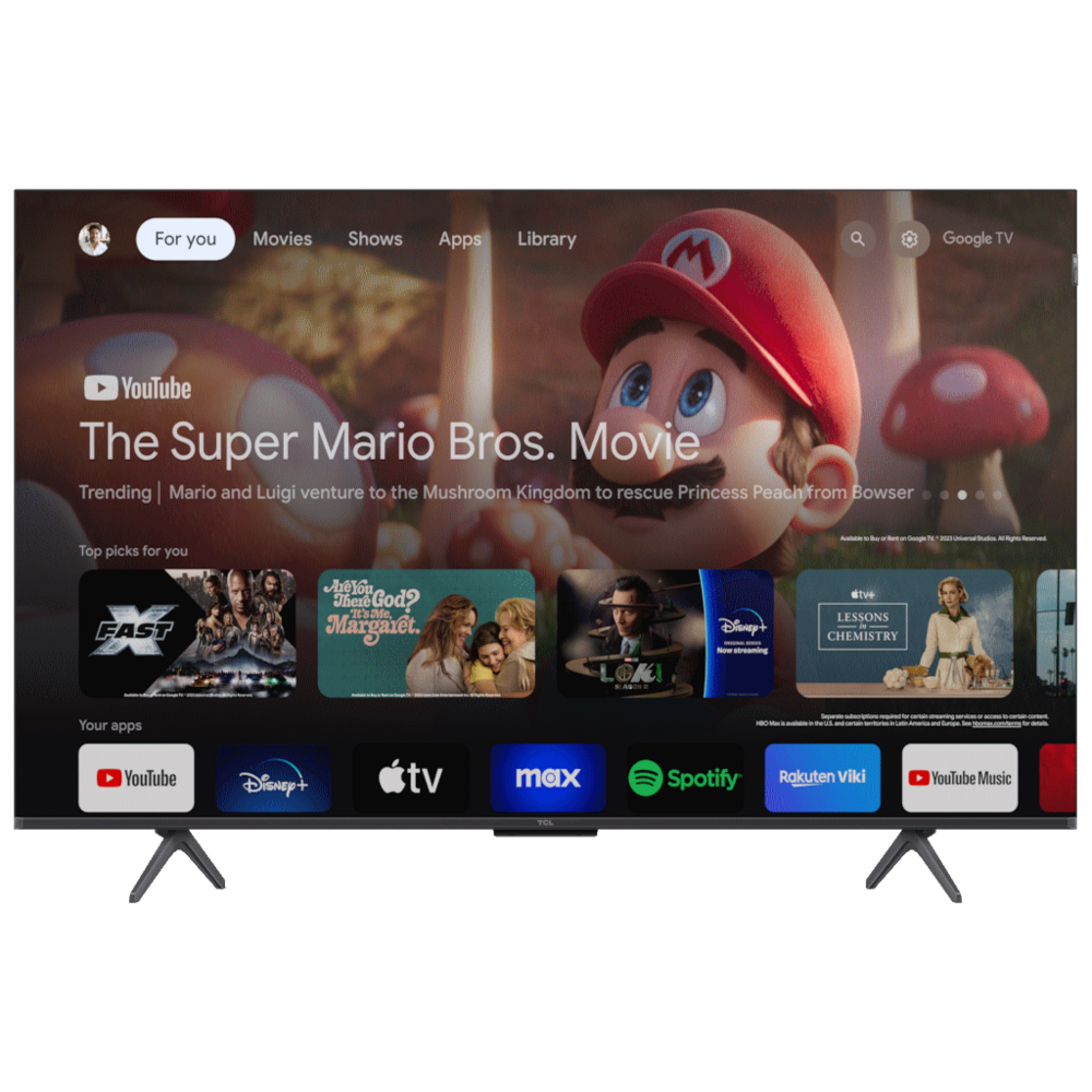 TCL 50"C655 4K QLED TVMotion Clarity 120HZ Google TVHDMI 2.1; 2.0 ONKYO Dolby Atmos
