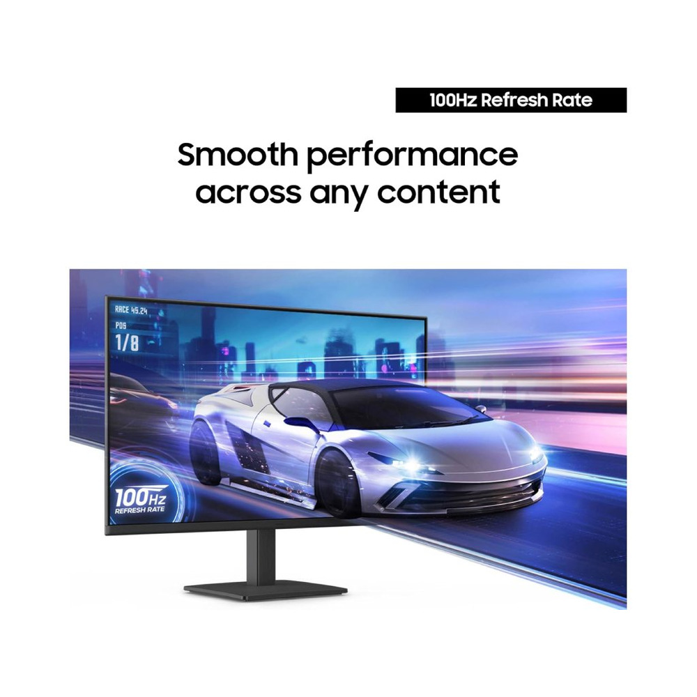Samsung 24" FHD Essential MonIPS, 1920x1080, 1000:1, 100Hz5ms, 250cd, VGA, HDMI, Tilt