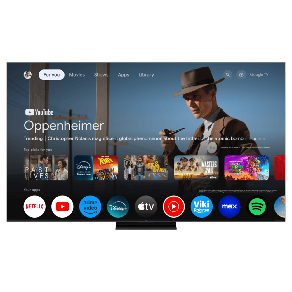 TCL 85"C7K 4K QD-Mini LED TV144Hz Google TV; Game Master;Audio BANG & OLUFSEN; HDR Premium;