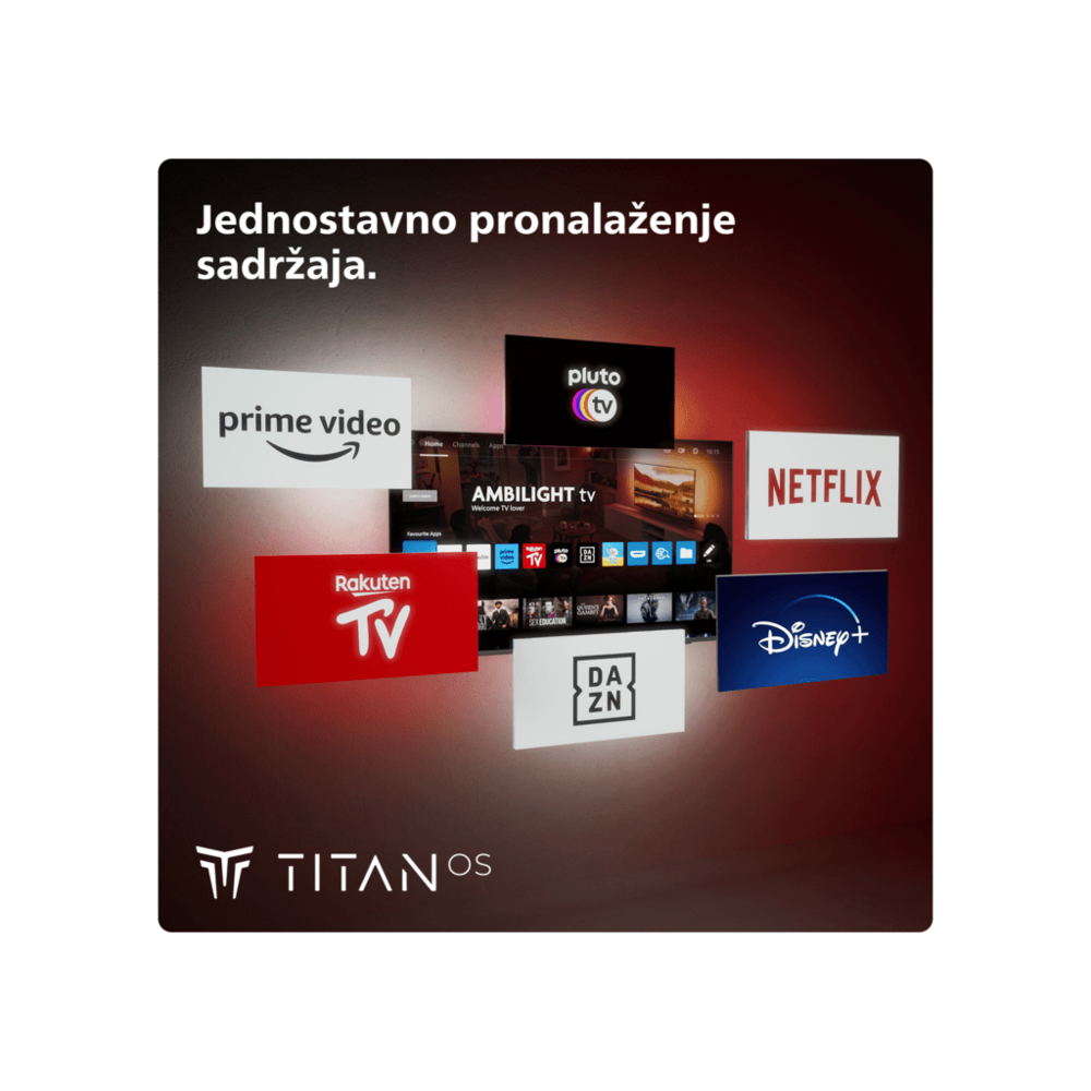 Philips 85"PML9019 4K Titan OSAmbilight s 3 strane; MiniLED;P5 picture engine 120 Hz; HDMI 2.1