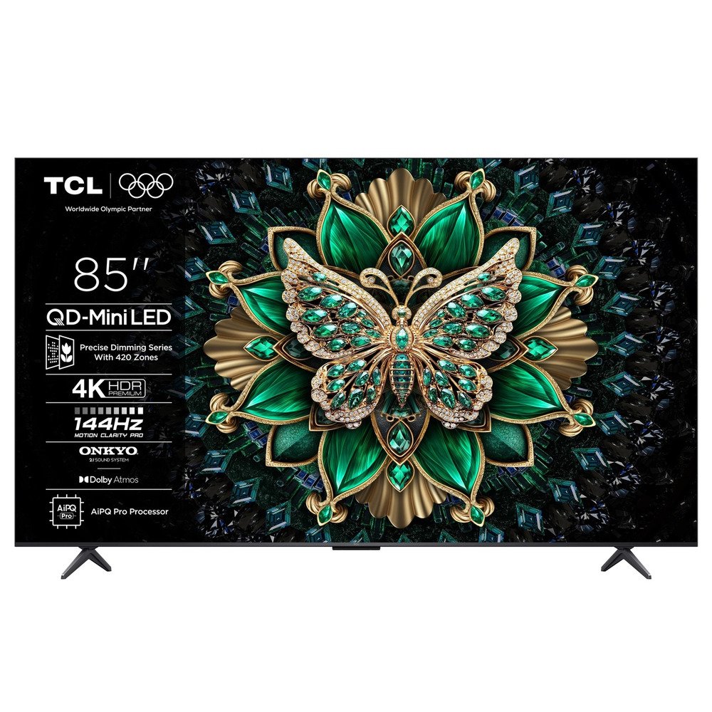 TCL 85"C6K 4K QD-Mini LED TV144Hz Google TV; Game Master;Dolby Atmos; Onkyo 2.1; HDR Premium;