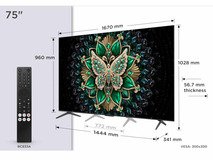 75" TCL C6K 4K QD-Mini LED TV