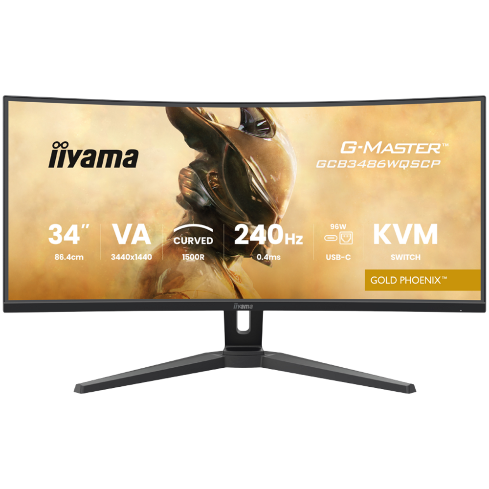 34" IIYAMA G-Master Gold Phoenix Curved Gaming Monitor