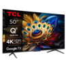 TCL 50"C655 4K QLED TVMotion Clarity 120HZ Google TVHDMI 2.1; 2.0 ONKYO Dolby Atmos