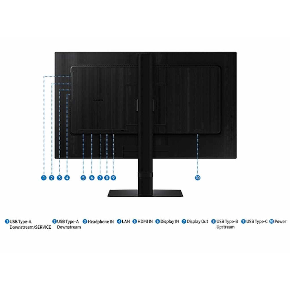 Samsung monitor ViewFinity S6QHD, 24", IPS 1000:1, 100Hz350cd, 5ms, HDMI, DP, 3xUSB, USB-C