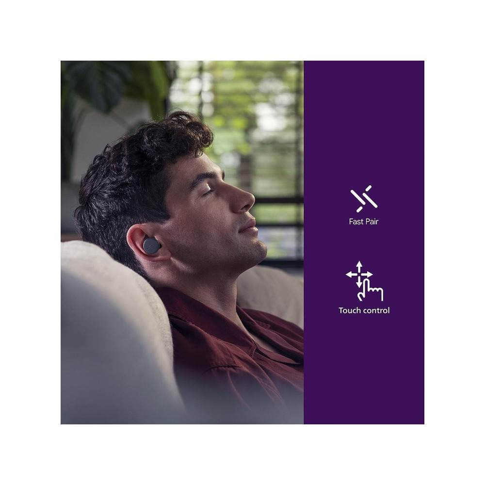 Philips TAT8506BK BT slusaliceNoise Canceling Pro;bat do 35hBT u više tačaka; prof dizajn