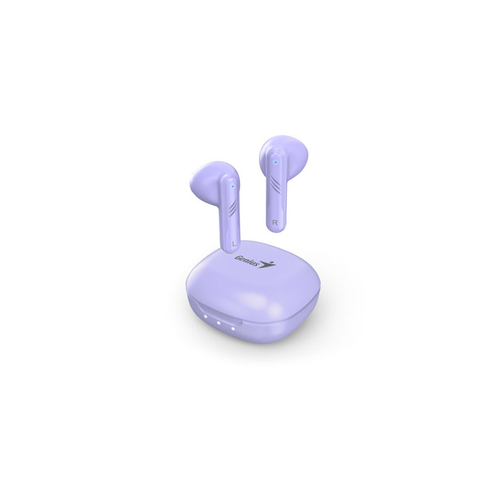 Genius earbuds HS-M905 BT bluetooth light purple,type-c do 10m, do 4 sata rada, BT 5.3